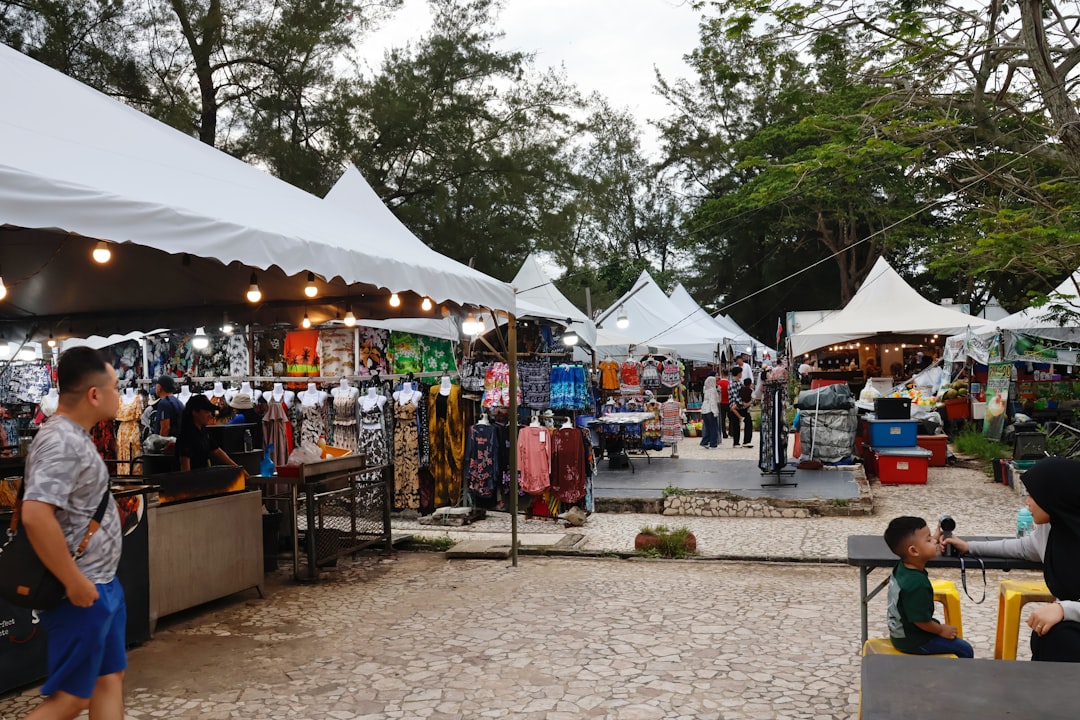 Fair stalls visual reference — market event with diverse vendor displays